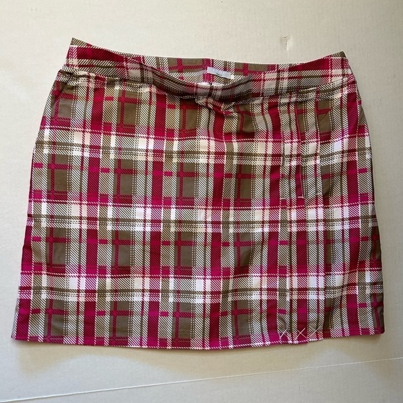 IZOD Barbie core Golf short lined skirt/skort w/side zip & pockets Sz-10 U20 - Picture 1 of 8
